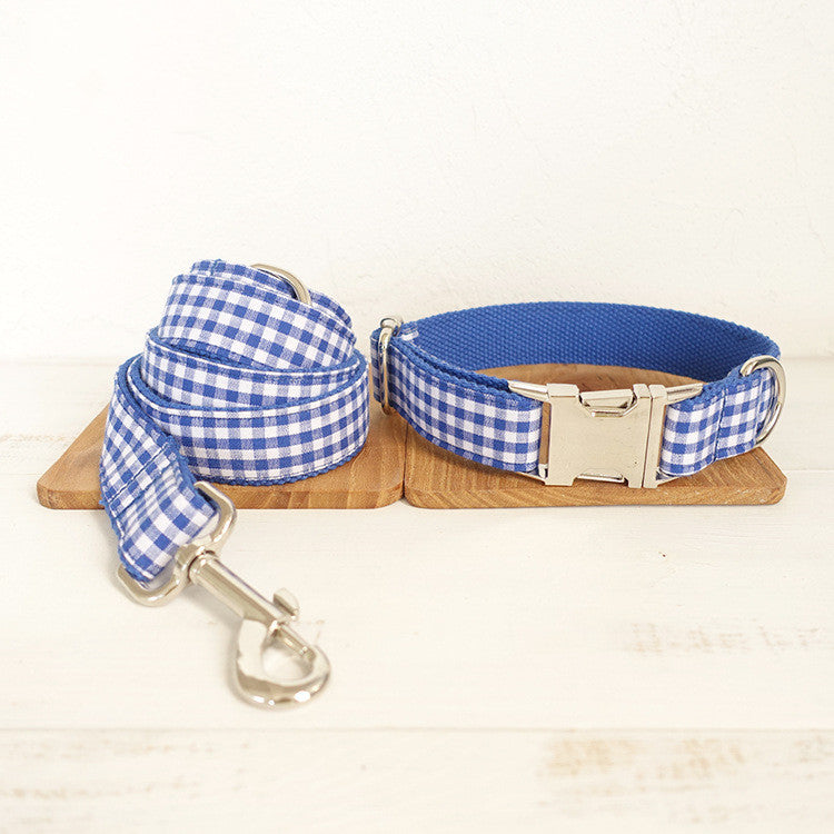 Discover the Perfect Companion for Your Pets: The Blue Checked Pet Leash