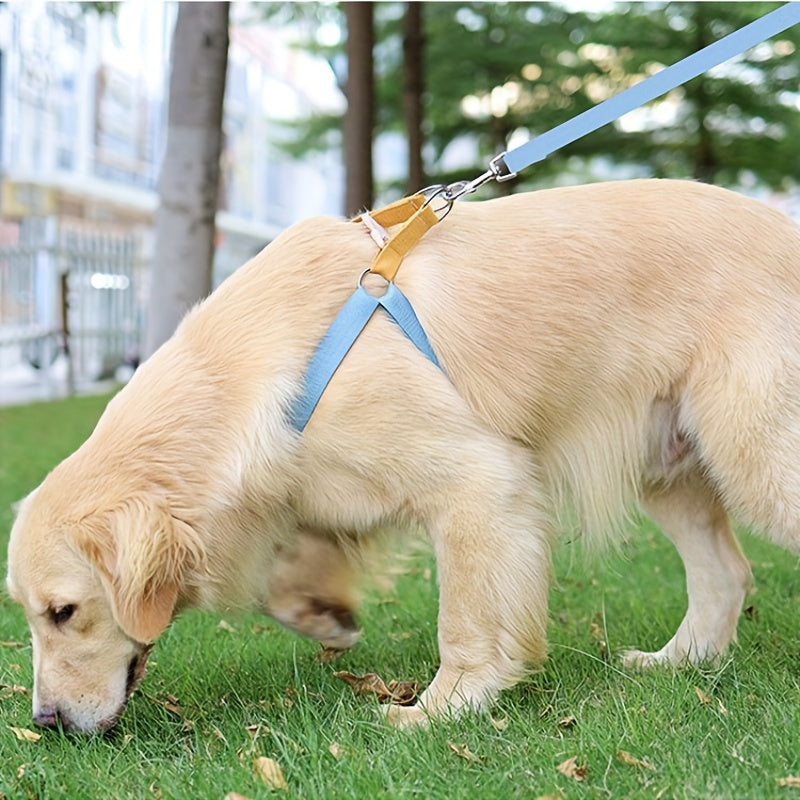Rainbow Colorblock Pet Harness Chest Leash