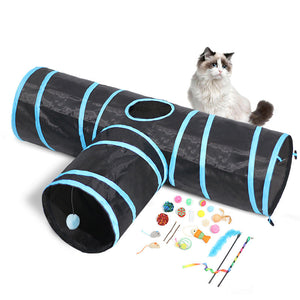 Unleash the Fun with Our Cat Tunnel Foldable Pet Climbing Path Cat Toys