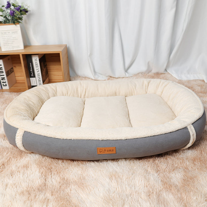 Pet Linen Round Nest Non-slip Bed