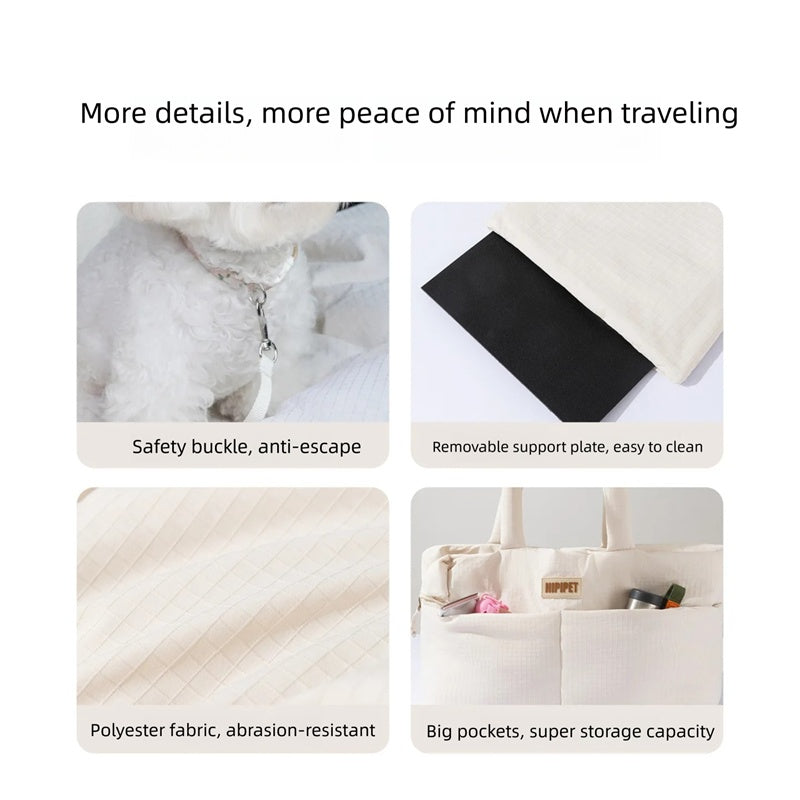 Pet Carrier With Adjustable Safety Leash