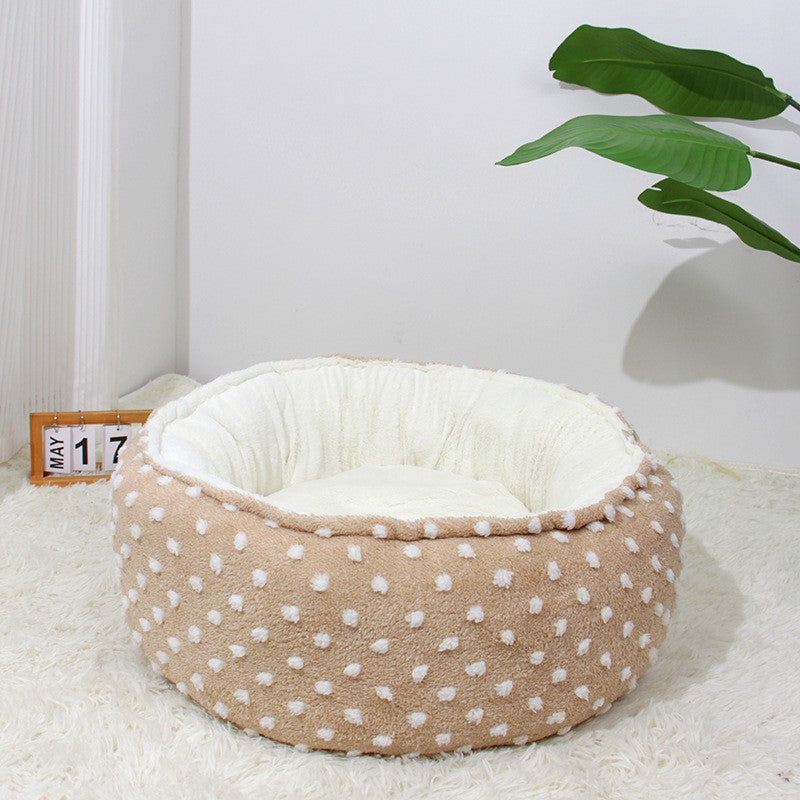 Pet Round Soft And Warm Bed