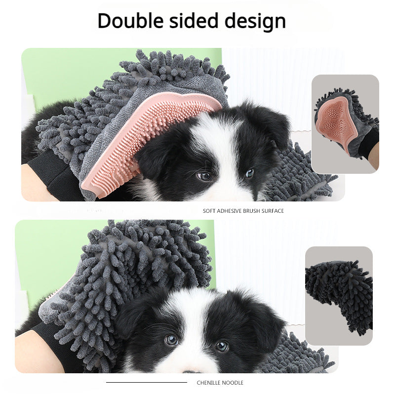Pet Bathing 2-in-1 Grooming Glove