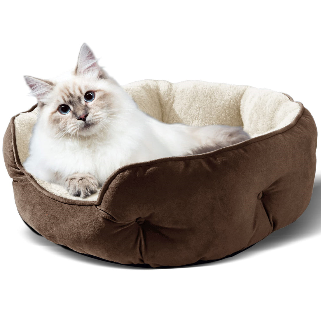 Cathouse Doghouse Round Pet Bed