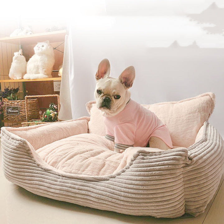 Washable Plush Warm Pet Bed