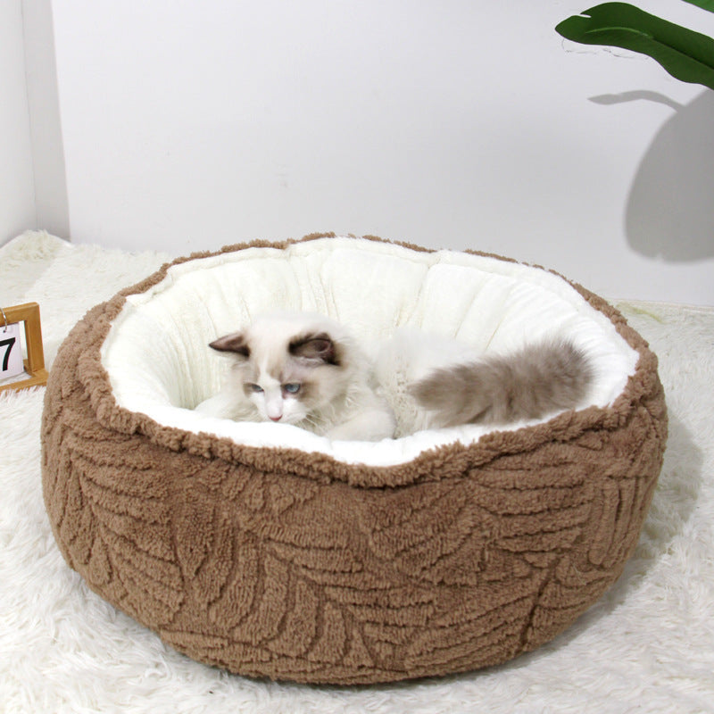 Pet Round Soft And Warm Bed
