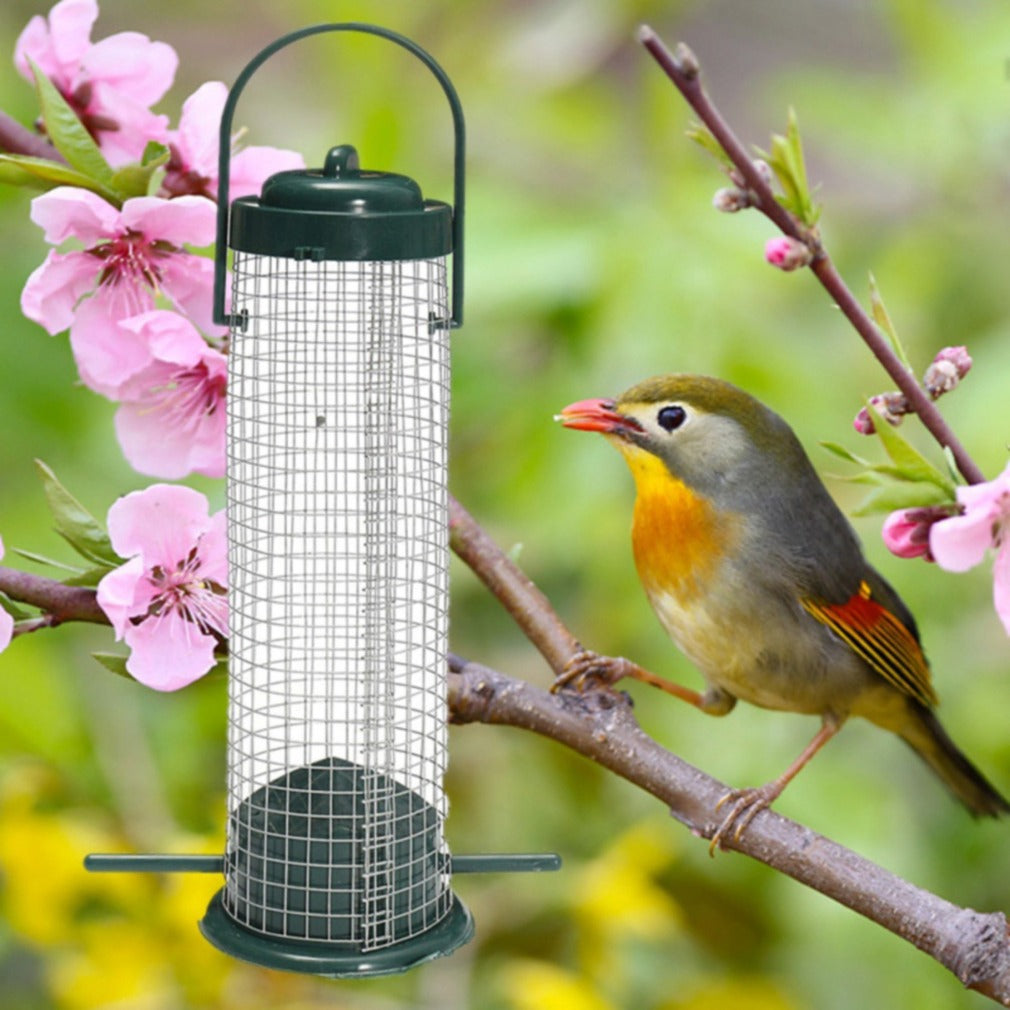 Hanging Plastic Mesh Bird Feeder