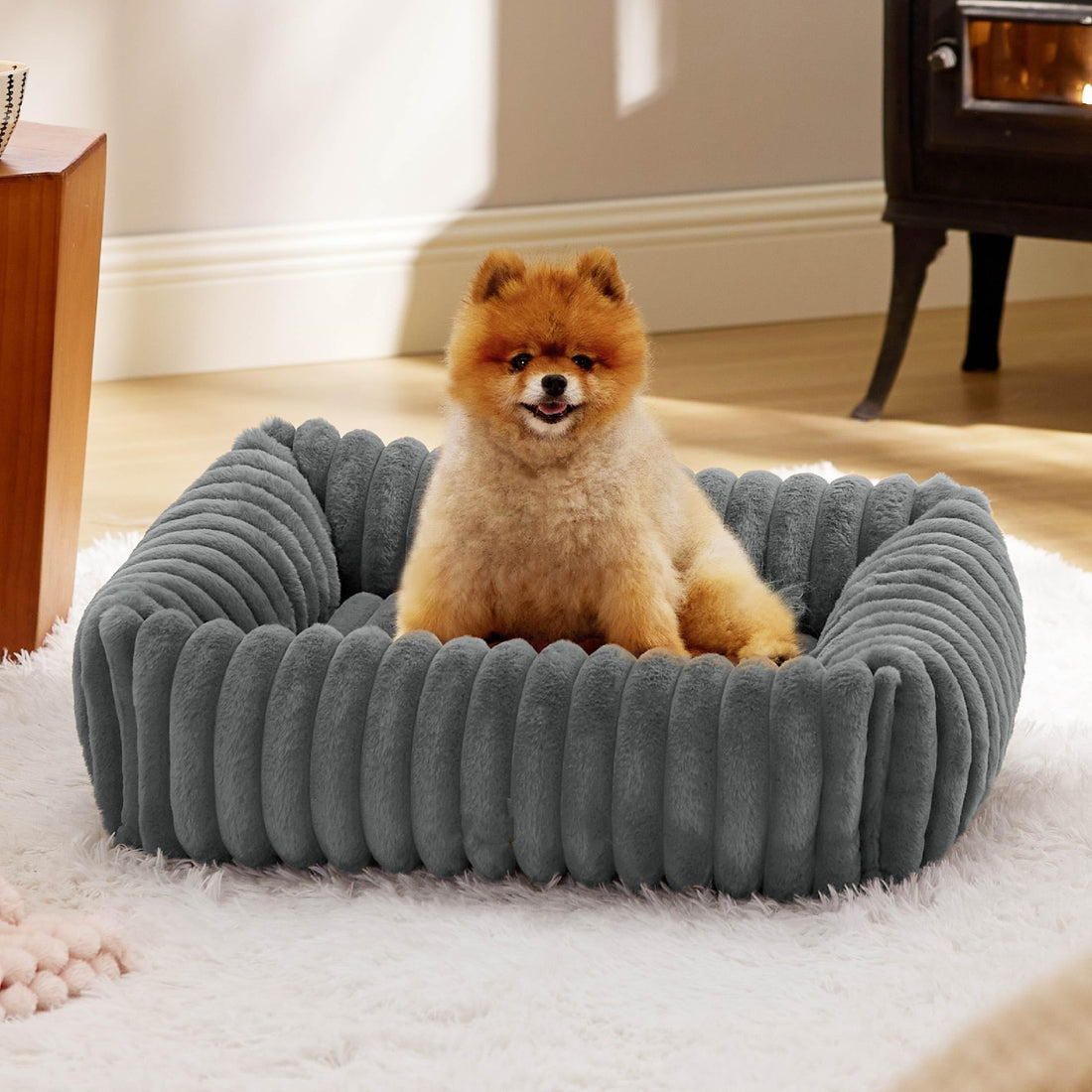 Pet Supplies Warm Plush Pet Bed