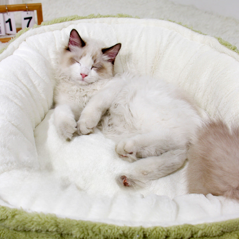 Pet Round Soft And Warm Bed