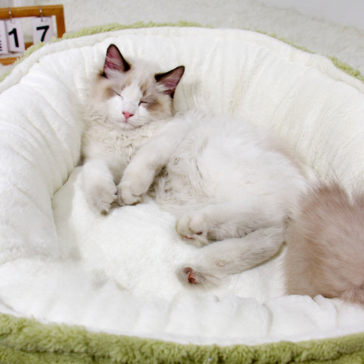 Pet Round Soft And Warm Bed
