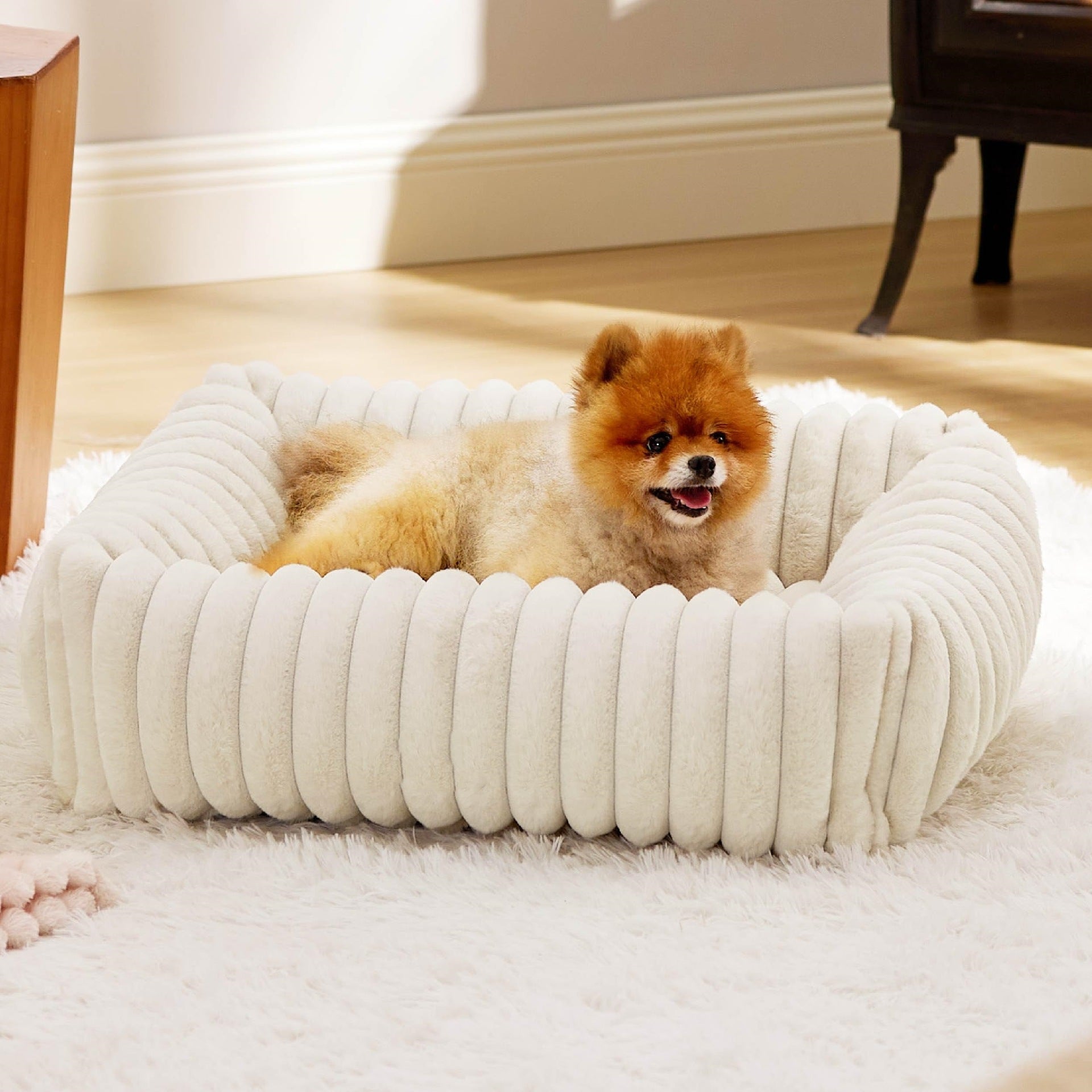 Pet Supplies Warm Plush Pet Bed