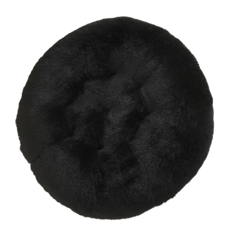 Round Pet Plush Warm Sleep Bed