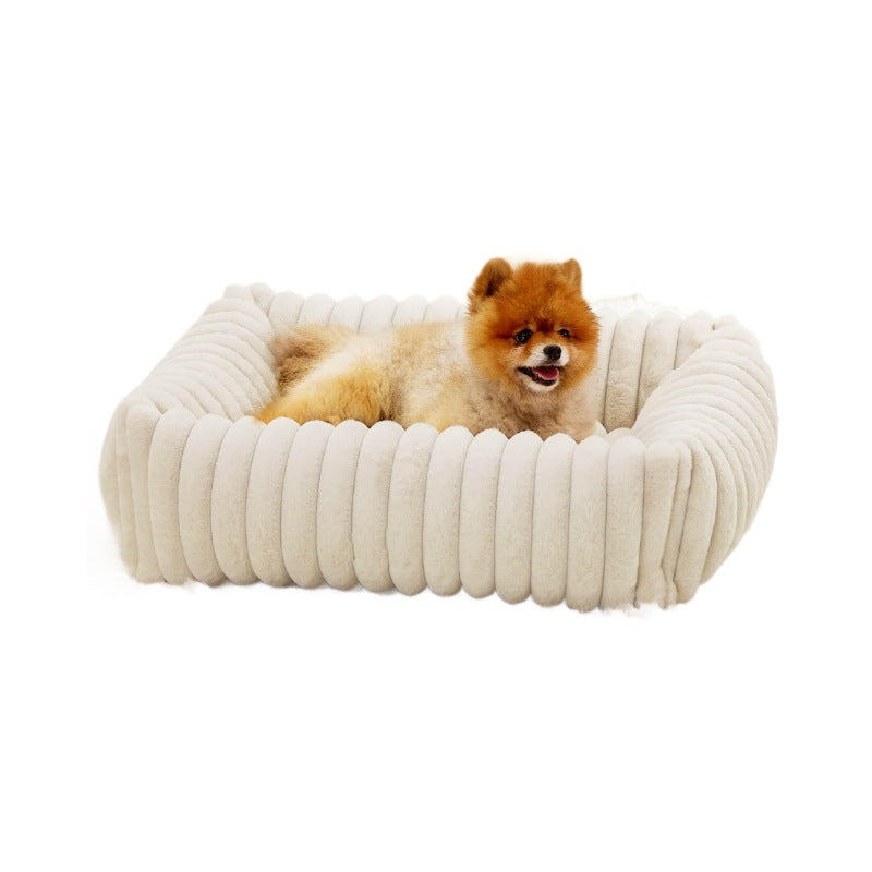 Pet Supplies Warm Plush Pet Bed