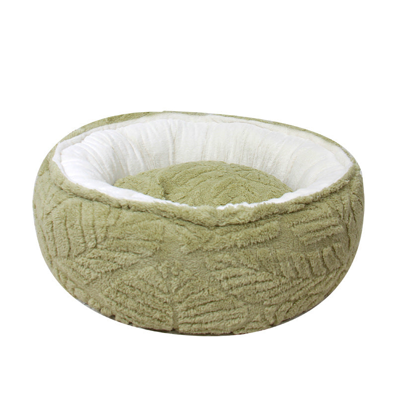Pet Round Soft And Warm Bed