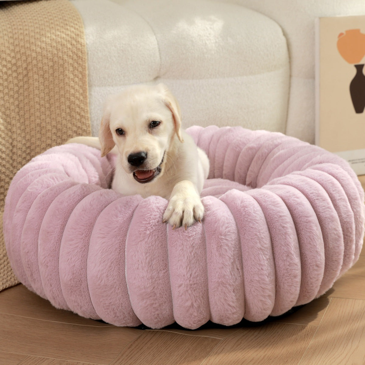 High Weight Pet Straight Rabbit Plush Bed