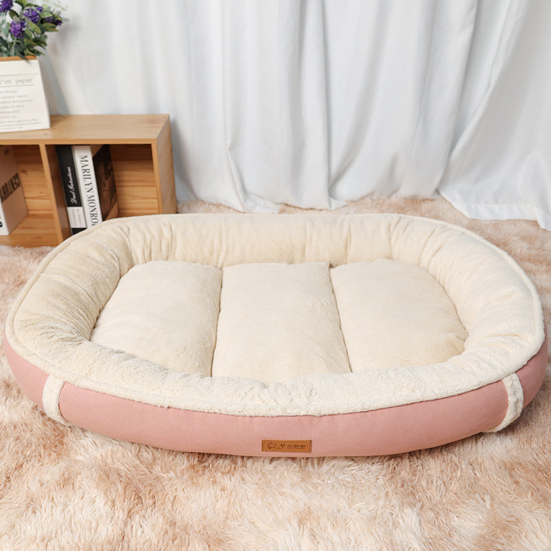 Pet Linen Round Nest Non-slip Bed