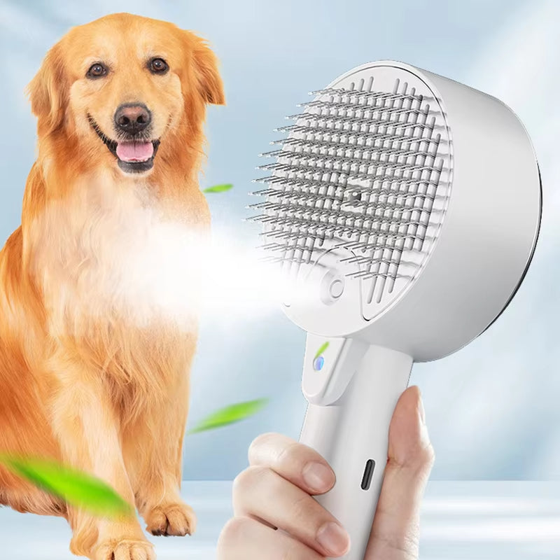 Pet Electric Sprayer Brush For Massage